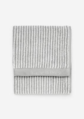 Marc O'Polo Marc O'Polo Timeless Tone Stripe Gastendoek Grey/White 30x50
