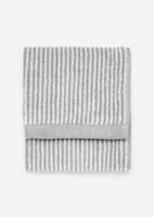 Marc O'Polo Marc O'Polo Timeless Tone Stripe Gastendoek Grey/White 30x50
