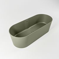 Vrijstaand bad Mondiaz Noble | 180x75 cm | Solid surface | Ovaal | Army Vrijstaand bad Mondiaz Noble | 180x75 cm | Solid surface | Ovaal | Army