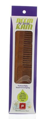 Neem houten kam recht combi 1 Stuks