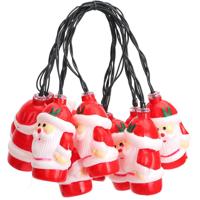 LED Lichtsnoer Zonne-energie Kerstman | Warm Wit 3000K | 10W | 3.8m