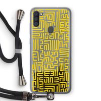 Majorelle Blue Print: Samsung Galaxy A11 Transparant Hoesje met koord Majorelle Blue Print: Samsung Galaxy A11 Transparant Hoesje met koord