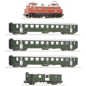 Roco 61494 H0 5-delige set elektrische locomotief 1670.27 met personentrein van de ÖBB