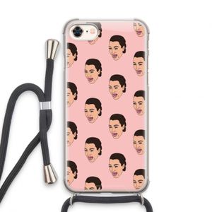 Ugly Cry Call: iPhone 7 Transparant Hoesje met koord