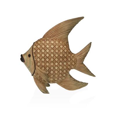 Decoratieve figuren Versa Hars Vis 17,5 X 8 X 24 CM