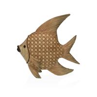 Decoratieve figuren Versa Hars Vis 17,5 X 8 X 24 CM