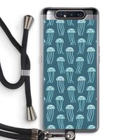 Kwallie: Samsung Galaxy A80 Transparant Hoesje met koord
