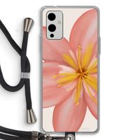 Pink Ellila Flower: OnePlus 9 Transparant Hoesje met koord