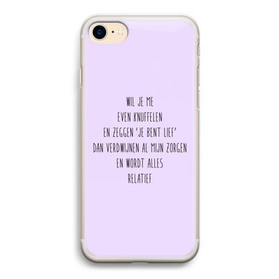 Relatief: iPhone 7 Transparant Hoesje