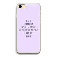Relatief: iPhone 7 Transparant Hoesje