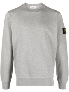 Stone Island sweat en coton à patch Compass - Gris