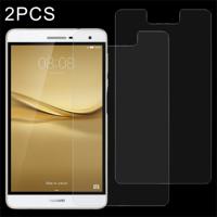 2 stuks 7 inch universele 0.4mm 9H oppervlakte hardheid getemperd glas Screen Protector