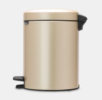 Brabantia newIcon pedaalemmer 5 liter met kunststof binnenemmer - Champagne - thumbnail