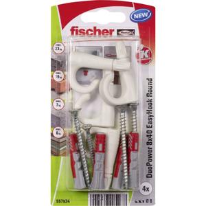 Fischer DuoPower 8x40 EasyHook Round K (4) Plugassortiment 557924 1 set(s)