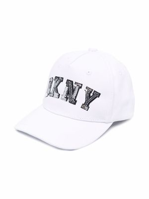 Dkny Kids casquette à logo brodé - Blanc