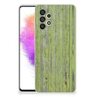 Samsung Galaxy A73 5G | Bumper Hoesje | Green Wood