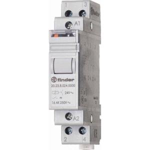 Finder 20.23.9.024.4000 Stroomstootschakelaar DIN-rail 1x NO, 1x NC 24 V/DC 16 A 4000 VA 1 stuk(s)