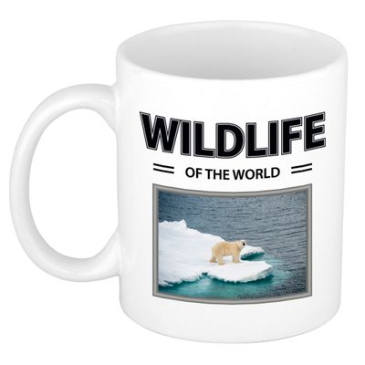 Foto mok Ijsbeer mok / beker - wildlife of the world cadeau Ijsberen liefhebber