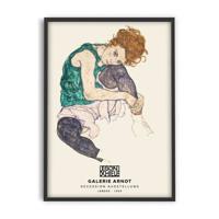 PSTR studio - Egon Schiele - Seated woman with bent knee - thumbnail