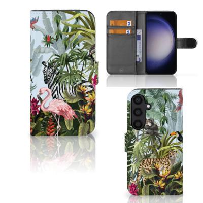 Telefoonhoesje | Met pasjeshouder | voor Samsung Galaxy S24 Jungle