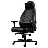 Noblechairs noblechairs ICON Gaming Stuhl - schwarz/schwarz Gaming stoel Zwart Noblechairs noblechairs ICON Gaming Stuhl - schwarz/schwarz Gaming stoel Zwart