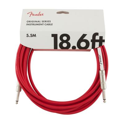 Fender Original Series Gitaarkabel 5.5 Meter Fiesta Red 0990520010 - Op = op