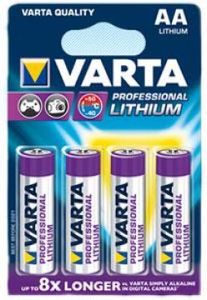 Varta 4x AA Lithium Wegwerpbatterij
