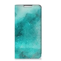 Bookcase Samsung Galaxy S22 Plus Painting Blue - thumbnail