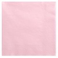 Partydeco Tafel servetten - papier - roze - 33 cm - diner/lunch/verjaardag