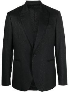 Versace blazer à motif géométrique en jacquard - Noir