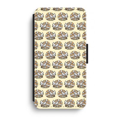 Slapende poes: iPhone XR Flip Hoesje