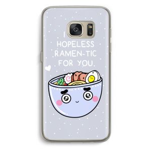 I'm A Hopeless Ramen-Tic For You: Samsung Galaxy S7 Transparant Hoesje