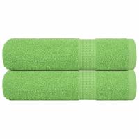 VidaXL Handdoeken frogn 2 st 50x100 cm 360 g/m² appelgroen