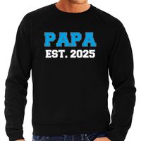 Papa est 2025 trui zwart voor heren - Aanstaande vader/ papa cadeau 2XL  -