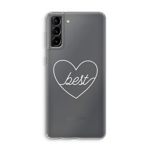 Best heart pastel: Samsung Galaxy S21 Plus Transparant Hoesje