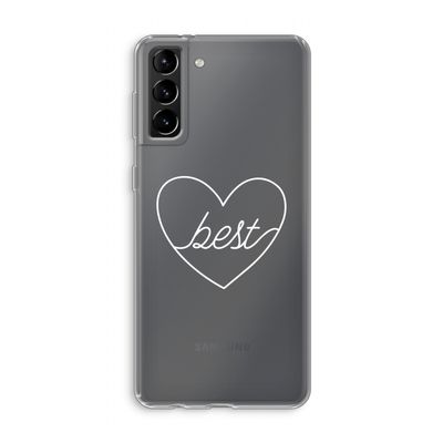 Best heart pastel: Samsung Galaxy S21 Plus Transparant Hoesje