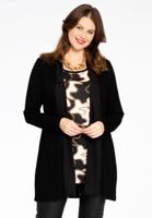 Yoek Vest-blouse COLLIER | Zwart | Maat 58/60