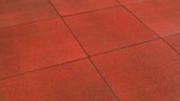 Rubbertegel 50x50x2.5cm Rood Tuindeco - Tuindeco