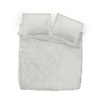 Sleeptime Velvet Ruffles Cappuccino Wit 200 x 220 cm