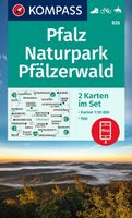 Wandelkaart 826 Pfalz - Naturpark Pfälzerwald | Kompass - thumbnail