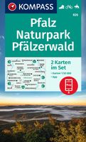 Wandelkaart 826 Pfalz - Naturpark Pfälzerwald | Kompass