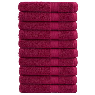 VidaXL Saunahanddoeken solund 10 st 600 g/m² 80x200 cm bordeaux