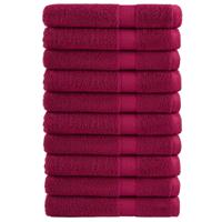 VidaXL Saunahanddoeken solund 10 st 600 g/m² 80x200 cm bordeaux
