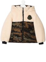 Moncler Enfant doudoune à empiècements contrastants - Tons neutres - thumbnail