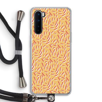 Camouflage: OnePlus Nord Transparant Hoesje met koord