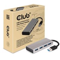 Club 3D USB 3.0 Hub 4-Port + Power Adapter usb-hub CSV-1431 - thumbnail