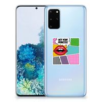 Samsung Galaxy S20 Plus Silicone Back Cover Popart Princess - thumbnail