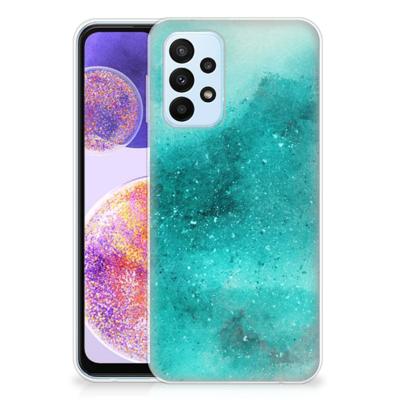 Smartphone hoesje Samsung Galaxy A23 Painting Blue Smartphone hoesje Samsung Galaxy A23 Painting Blue