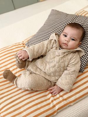 Babypakje in jersey gemêleerd beige