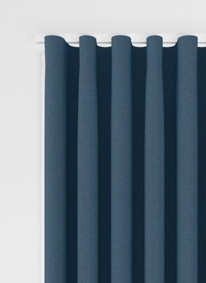 Staba gordijn - Dark Blue met Wave plooi